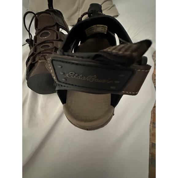 Eddie Bauer Meridian Brown Hiking Fisherman Sandals Shoes Mens Size 10 M main image 5